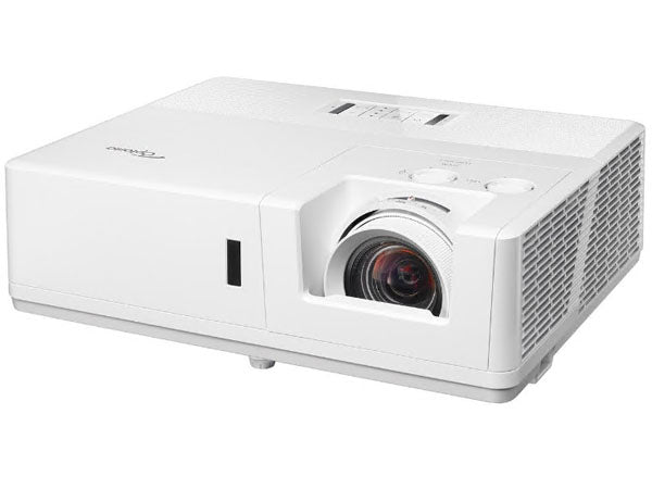 OPTOMA ZU607T WUXGA 6500L LASER PROJECTOR, 1.2 1.92:1 THROW RATIO, 1.6X ZOOM, 13.89 LBS, 2X HDMI 2.0, 1X HDBASET, 2X VGA, 1X COMPOSITE VIDEO, 2X